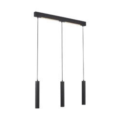 LED-riippuvalaisin DANTE, musta, 3 x GU10, pituus 90 cm, metalli