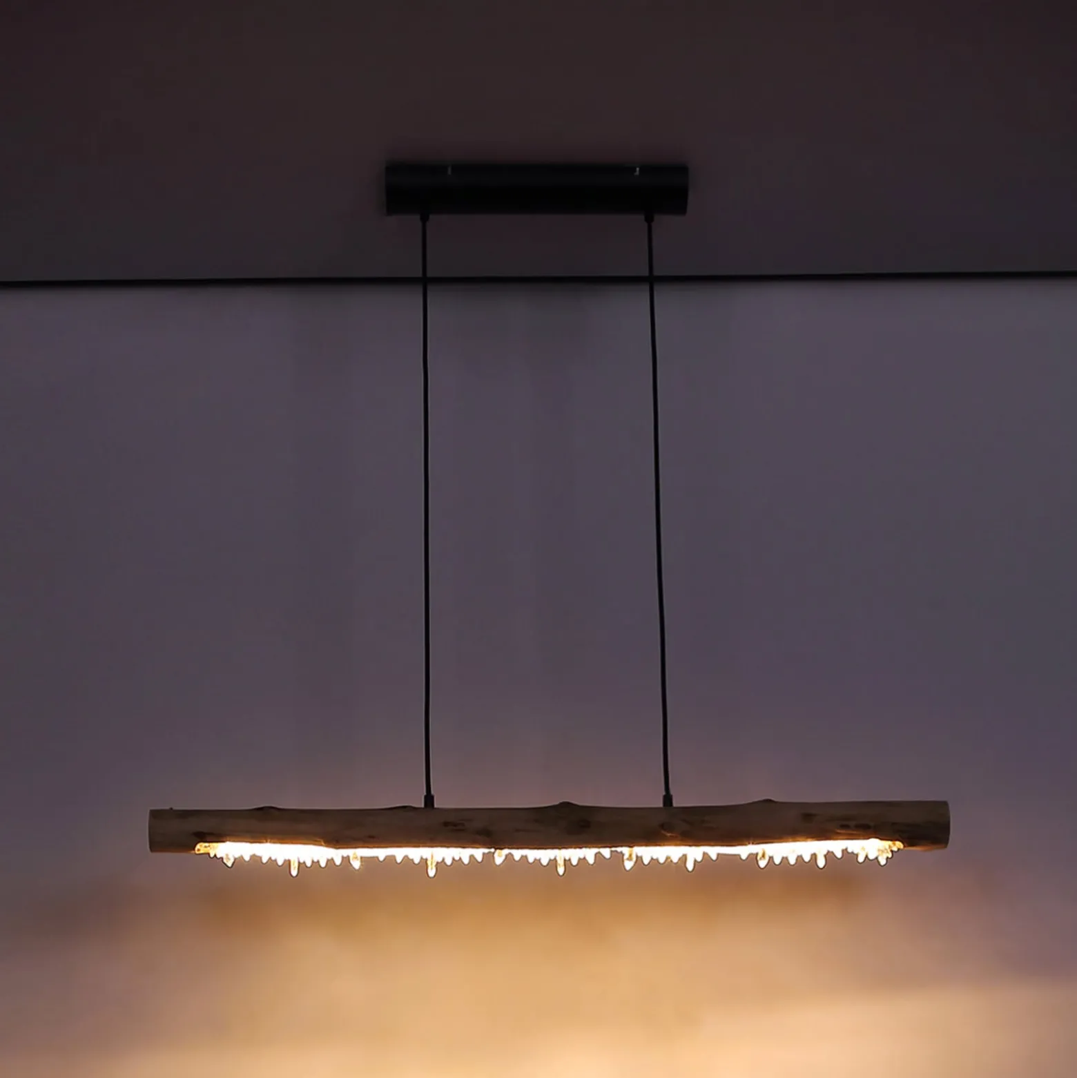 LED-riippuvalaisin Felicitas puuta, pituus 100 cm