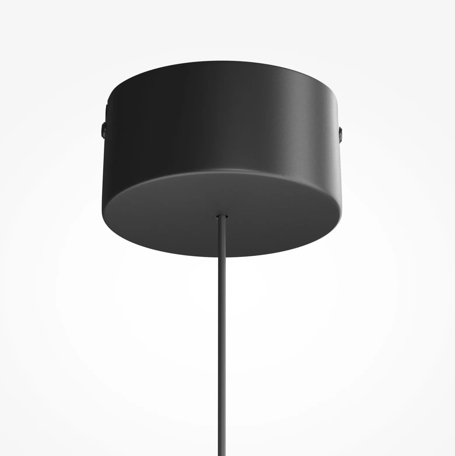 LED-riippuvalaisin FLOAT, harmaa/musta, halkaisija 20 cm, lasi/metalli
