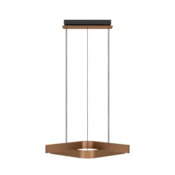 LED-riippuvalaisin Folcino-Z, pronssinvärinen, 64 cm, CCT