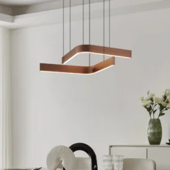 LED-riippuvalaisin Folcino-Z, pronssinvärinen, 64 cm, CCT