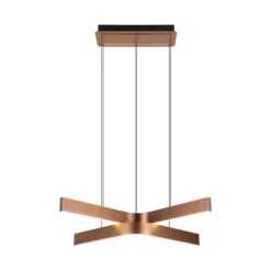 LED-riippuvalaisin Folcino-Z, pronssinvärinen, 64 cm, CCT