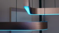 LED-riippuvalaisin Folcino-Z, pronssinvärinen, 64 cm, CCT