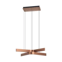 LED-riippuvalaisin Folcino-Z, pronssinvärinen, 64 cm, CCT