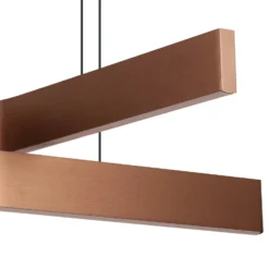 LED-riippuvalaisin Folcino-Z, pronssinvärinen, 64 cm, CCT