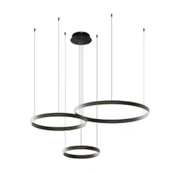 LED-riippuvalaisin Gravity, 3-lamppuinen, metalli, musta, 4000 K