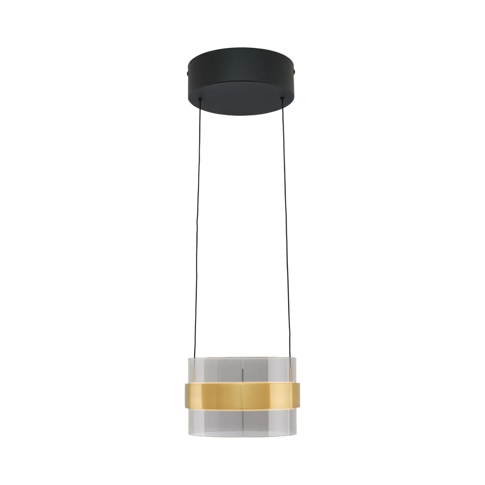 LED-riippuvalaisin Inside, messinkivärinen/savuharmaa, Ø 22 cm