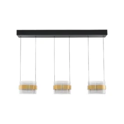 LED-riippuvalaisin Inside messinkivärinen/savuharmaa, pituus 105 cm