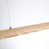 LED-riippuvalaisin Kenzie, pituus 60 cm, vaaleanruskea, puu, CCT