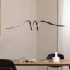 LED-riippuvalaisin Loop, metalli, musta-kromi, 4 000 K