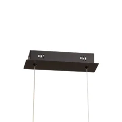 LED-riippuvalaisin Loop, metalli, musta-kromi, 4 000 K