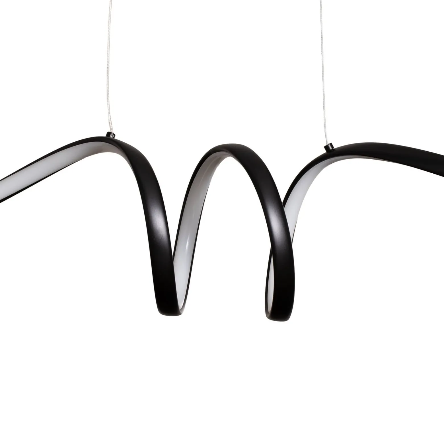 LED-riippuvalaisin Loop, metalli, musta-kromi, 4 000 K