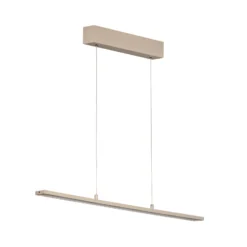 LED-riippuvalaisin Marlo, hiekka, pituus 90 cm, CCT, kosketusdimmeri