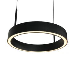 LED-riippuvalaisin Mykty, musta, pituus 95 cm, metalli, 4-lamppuinen.