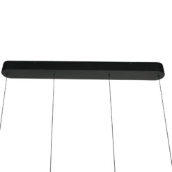 LED-riippuvalaisin Mykty, musta, pituus 95 cm, metalli, 4-lamppuinen.