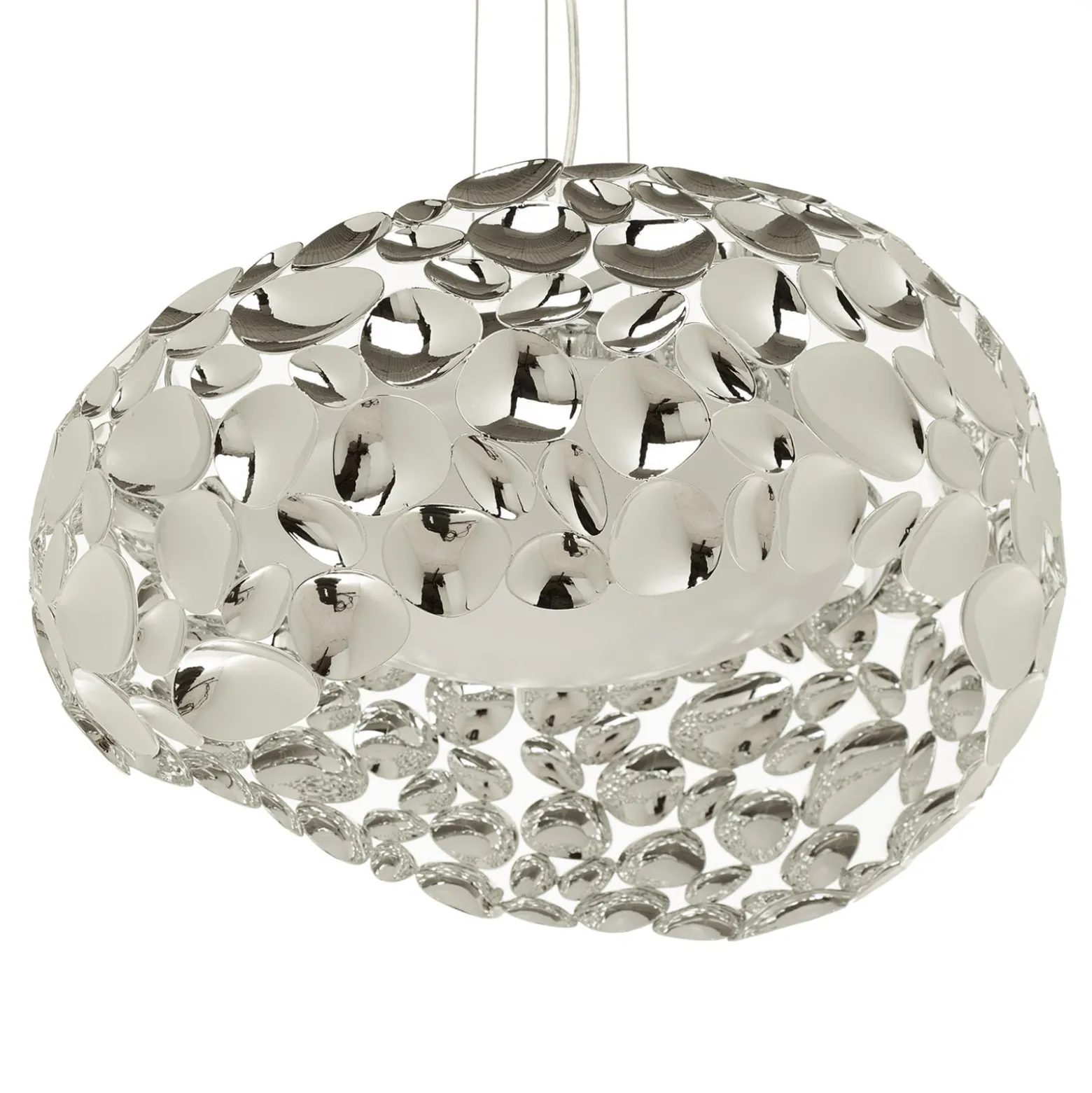 LED-riippuvalaisin Narisa 47 cm kiiltävä kromi