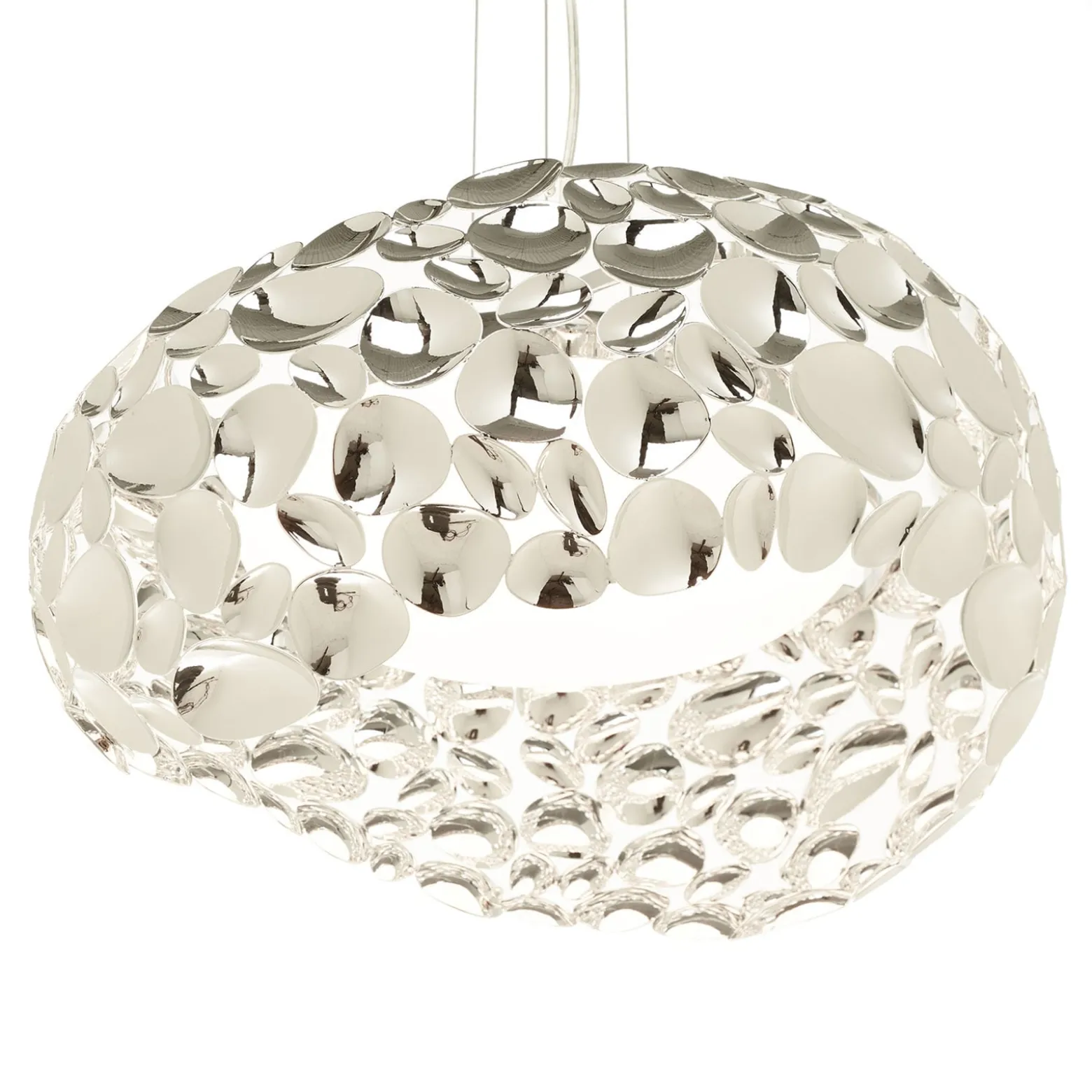 LED-riippuvalaisin Narisa 47 cm kiiltävä kromi