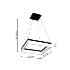 LED-riippuvalaisin Nero, muovia, musta, yksi valaisin, 32 W