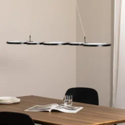 LED-riippuvalaisin Olympia, metalli, musta, 4 000 K