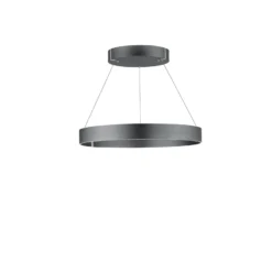 LED-riippuvalaisin PURE E-Clipse, mystic grey, Ø 70 cm, CCT