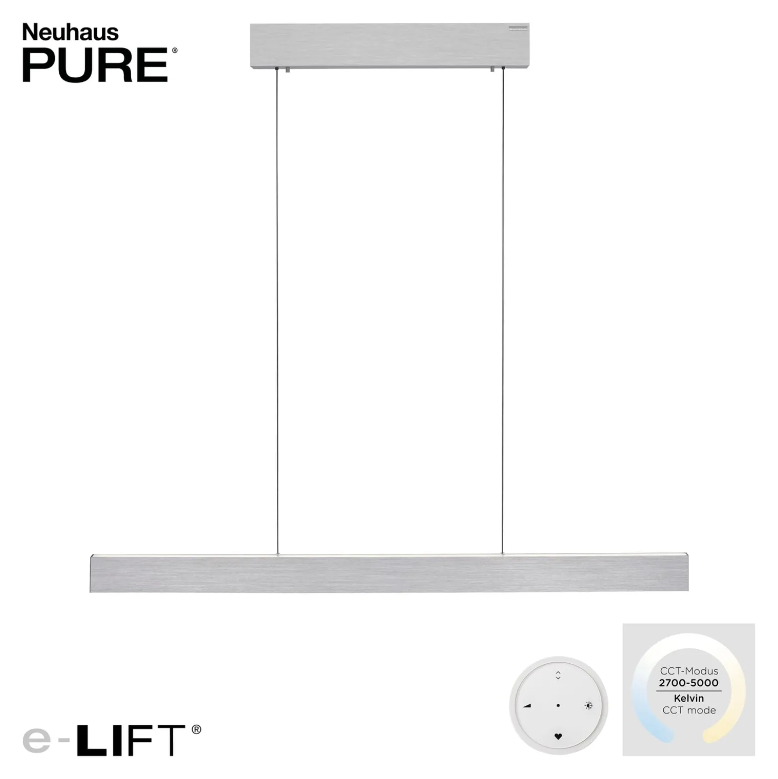 LED-riippuvalaisin PURE E-Motion, timantti, CCT