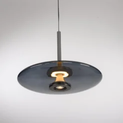 LED-riippuvalaisin PURE E-Vitrum, platina, lasi/alumiini, CCT