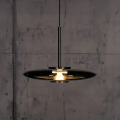 LED-riippuvalaisin PURE E-Vitrum, platina, lasi/alumiini, CCT