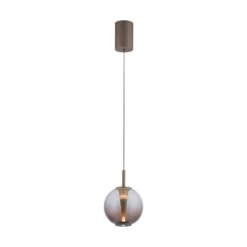 LED-riippuvalaisin PURE Infinity, pronssi/keltainen, Ø 18 cm, CCT