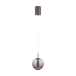 LED-riippuvalaisin PURE Infinity, pronssi/keltainen, Ø 18 cm, CCT