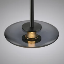 LED-riippuvalaisin PURE Vitrum, harmaa, lasi/alumiini, halkaisija 22 cm