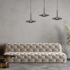 LED-riippuvalaisin PURE Vitrum, harmaa, lasi/alumiini, 3-lamppuinen