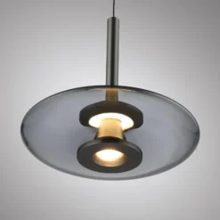 LED-riippuvalaisin PURE Vitrum, harmaa, lasi/alumiini, 3-lamppuinen
