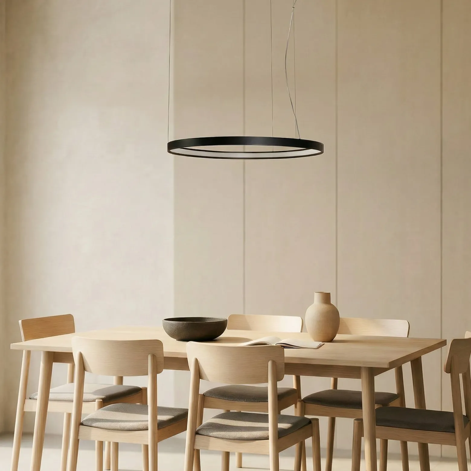 LED-riippuvalaisin Rio 78, vaakasuora, 3 000 K, musta
