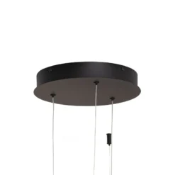 LED-riippuvalaisin Saturno, musta, 3-lamppuinen, metalli, 4 000 K