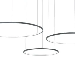 LED-riippuvalaisin Saturno, musta, 3-lamppuinen, metalli, 4 000 K