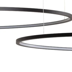 LED-riippuvalaisin Saturno, musta, 3-lamppuinen, metalli, 4 000 K