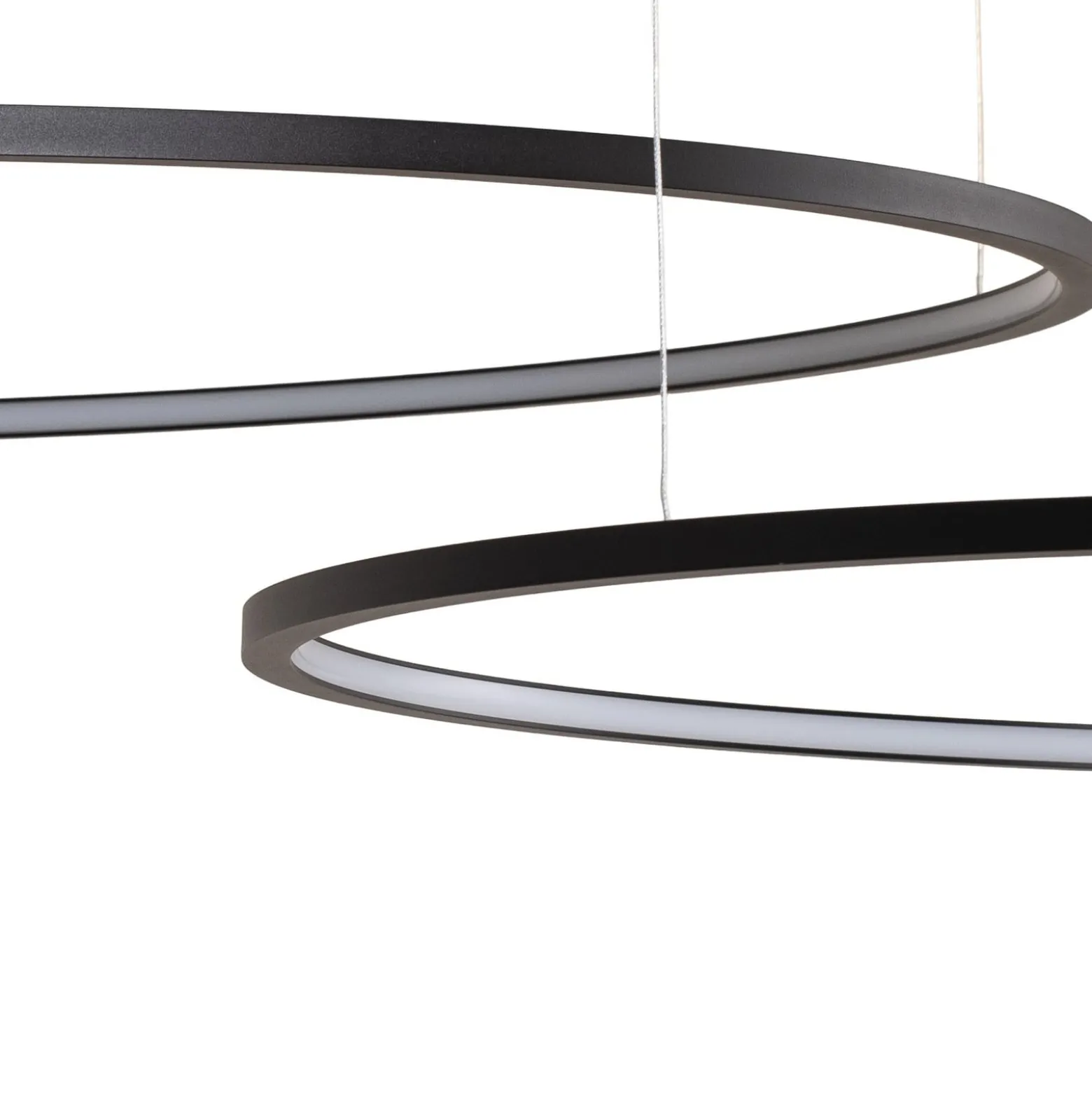 LED-riippuvalaisin Saturno, musta, 3-lamppuinen, metalli, 4 000 K