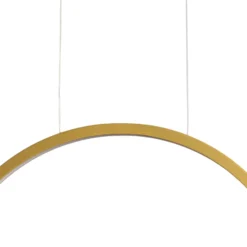 LED-riippuvalaisin Saturno pystysuora, kulta, Ø 50 cm, metalli