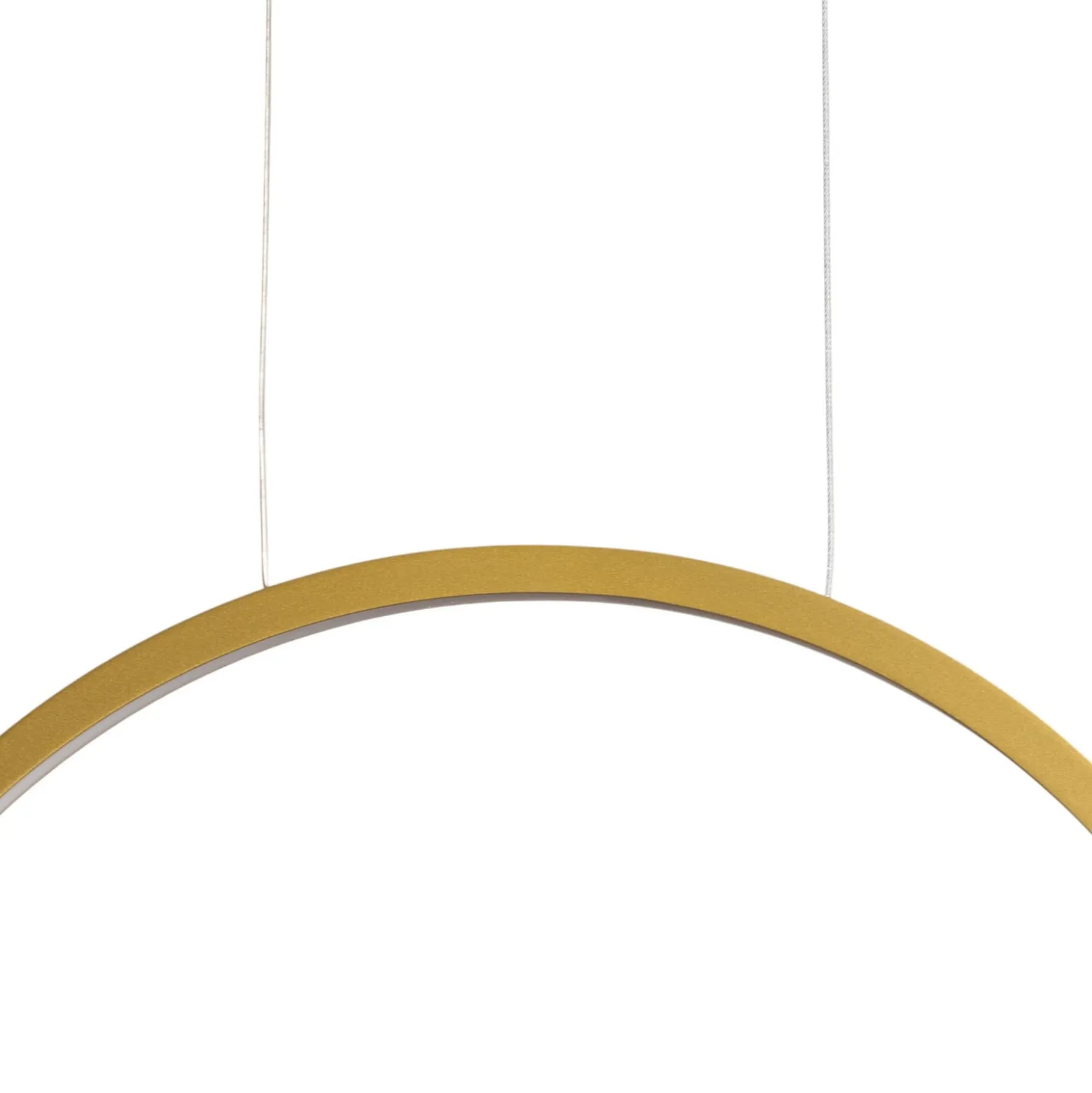 LED-riippuvalaisin Saturno pystysuora, kulta, Ø 50 cm, metalli