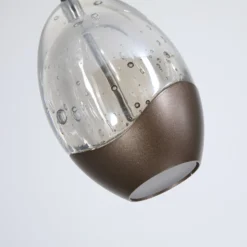 LED-riippuvalaisin Seeds, kermanvärinen, pituus 75 cm, lasi 4-lamppuinen.