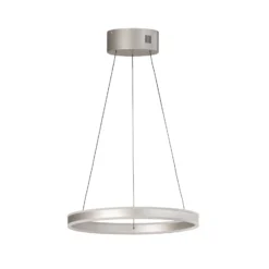 LED-riippuvalaisin Silvio, Ø 50 cm, mattanikkeli, metalli, CCT,