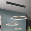 LED-riippuvalaisin Sphere 3-lamppuinen musta/kulta