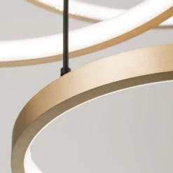 LED-riippuvalaisin Sphere 3-lamppuinen musta/kulta