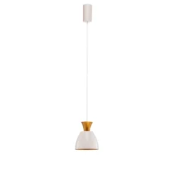 LED-riippuvalaisin Studio Line 51277, valkoinen/messinki, Ø 20 cm