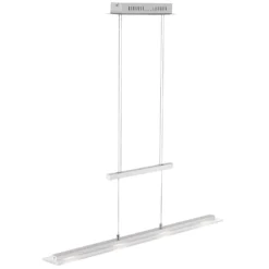 LED-riippuvalaisin Tenso, nikkeli, 64 cm, metalli, CCT, himmennin, himmennettävä