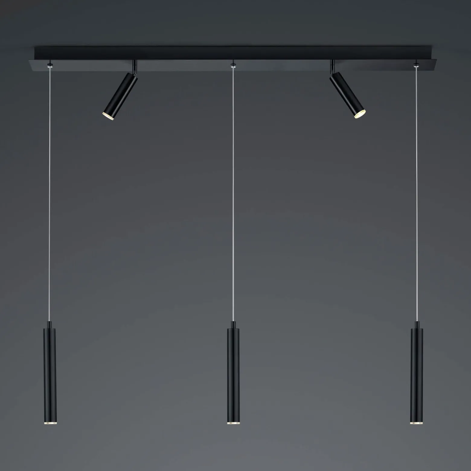 LED-riippuvalaisin Tom 5-lamppuinen, musta