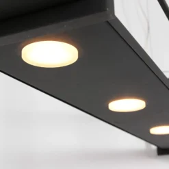 LED-riippuvalaisin Tor, 6-lamppuinen, musta