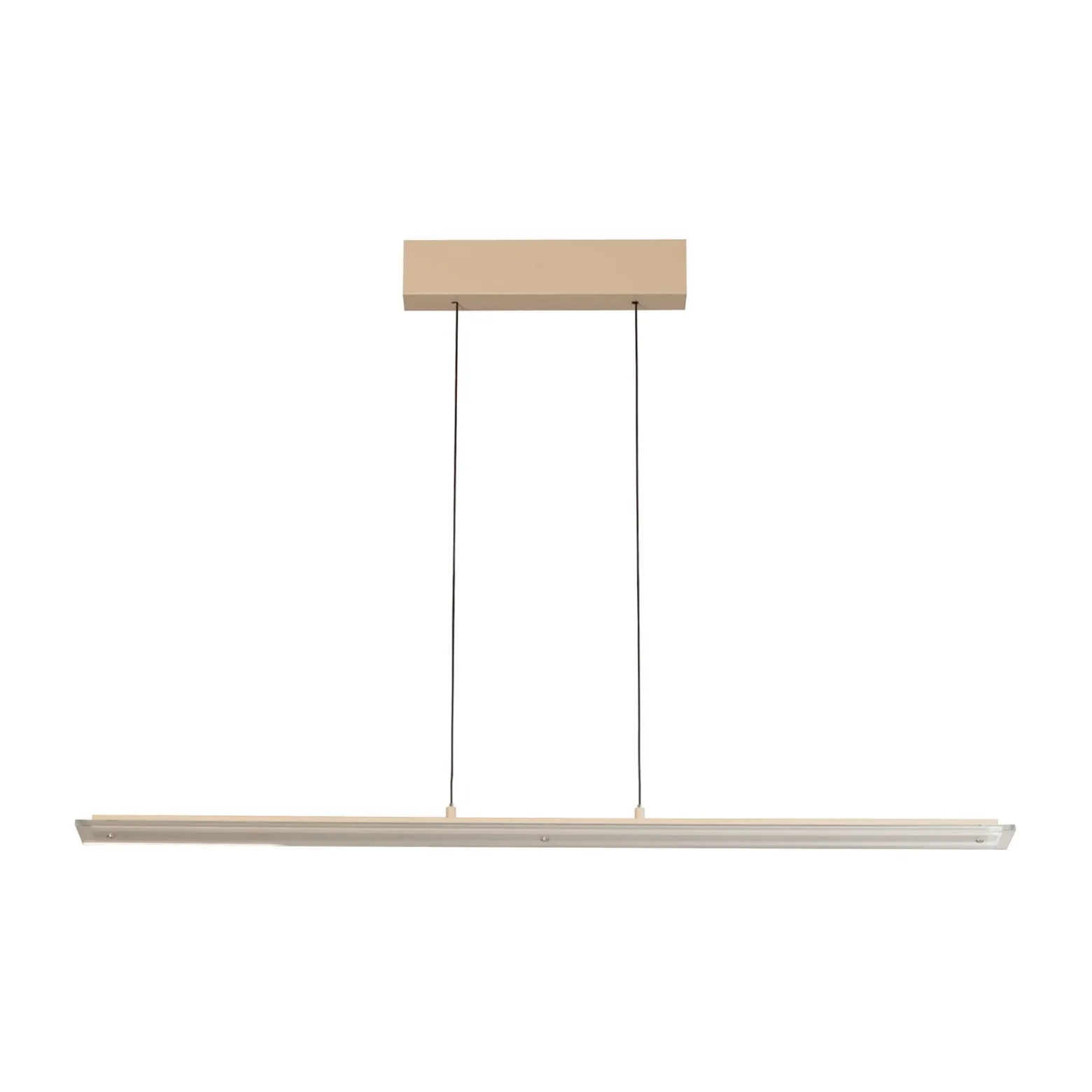 LED-riippuvalaisin Torvi, hiekanvärinen/valkoinen, pituus 115 cm, CCT
