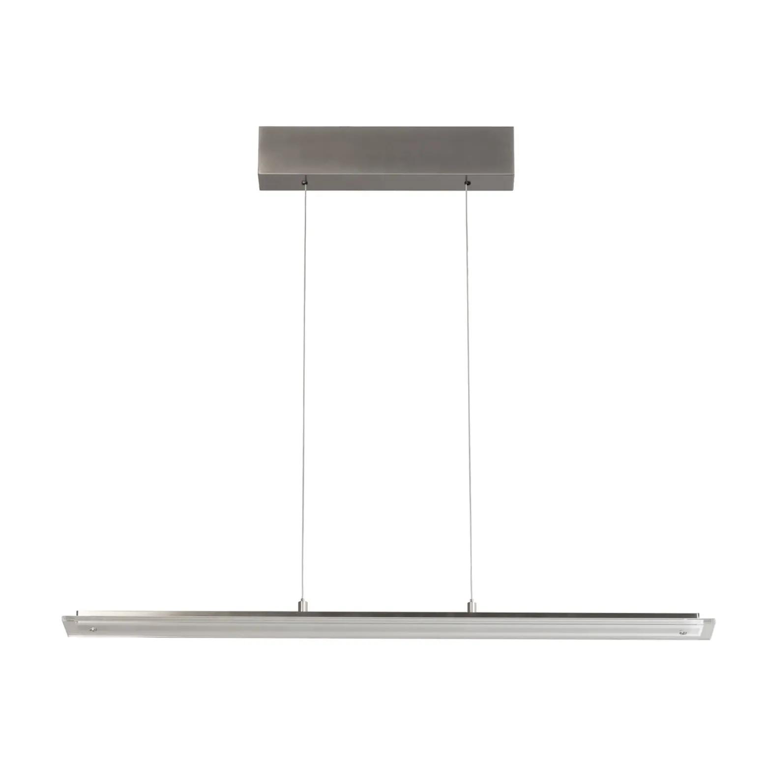 LED-riippuvalaisin Torvi, nikkeli, pituus 88 cm, CCT, kosketusdimmeri