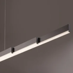LED-riippuvalaisin Vayana, harmaa, pituus 189 cm, CCT-kosketusdimmeri